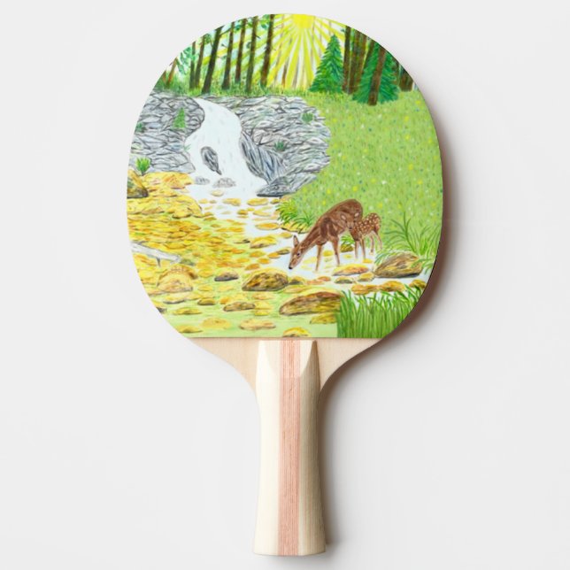 Raquette De Ping Pong Biche et faon (Devant)