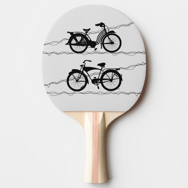 Raquette De Ping Pong Bicyclette Noir 1 (Devant)