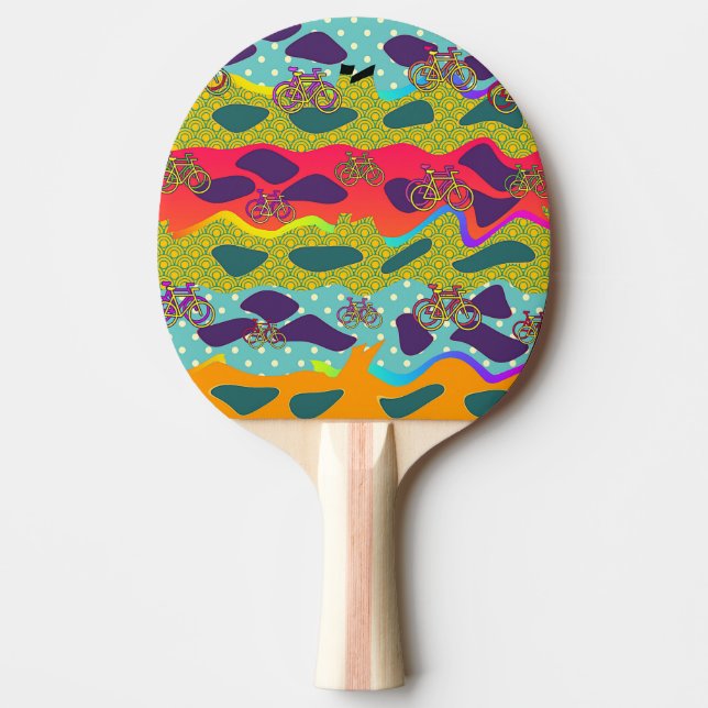 Raquette De Ping Pong Bicyclettes amusantes (Devant)