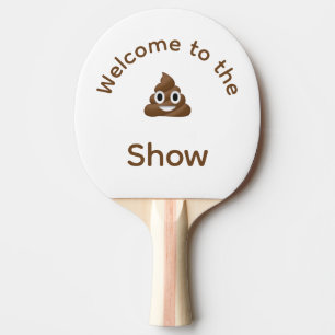 Raquette De Ping Pong Bienvenue au Poo Emoji Show Funny