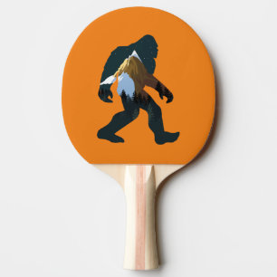 Raquette De Ping Pong Bigfoot de la forêt nocturne