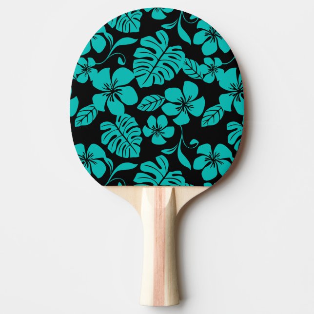 RAQUETTE DE PING PONG BIKINI ROSE (NOIR/TURQUOISE) (Devant)