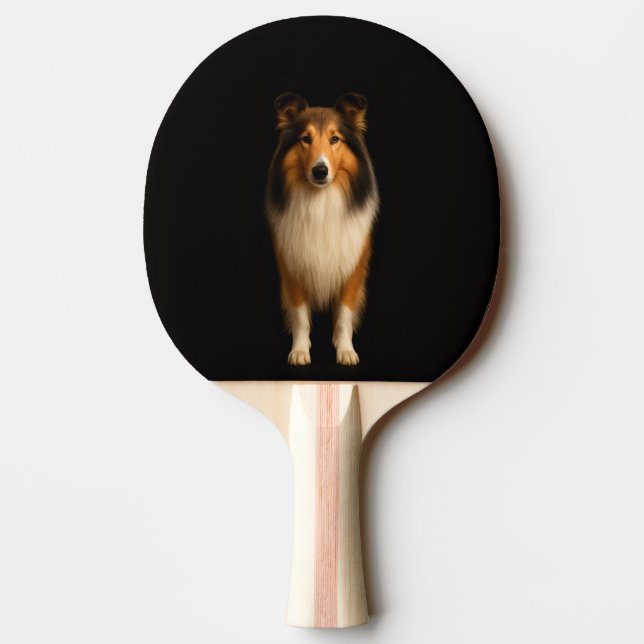Raquette de ping pong Black 4 Luxe, Chien Colley L (Dos)
