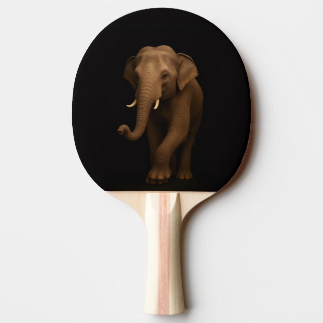 Raquette de ping pong Black 4 Luxe, Eléphant d'Ind (Dos)