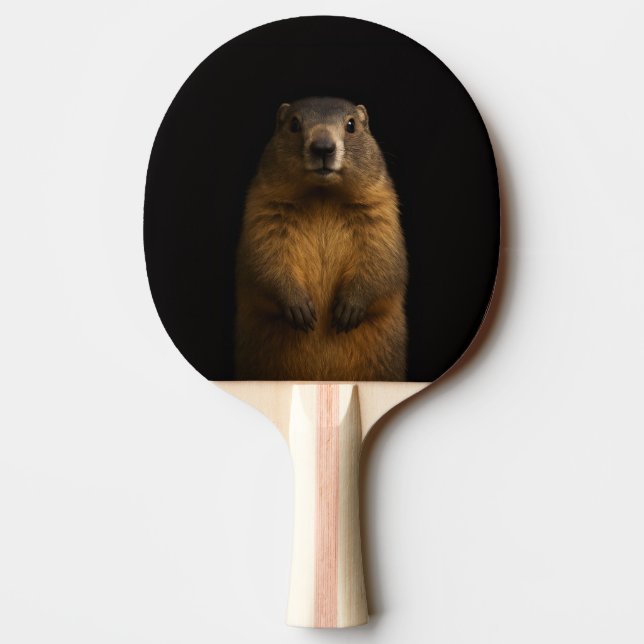 Raquette de ping pong Black 4 Luxe, Marmotte Fluff (Dos)