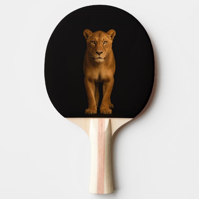 Raquette de ping pong Black 4 Luxe, Noble Lioness (Devant)