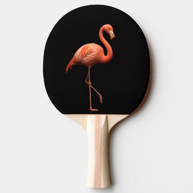 Raquette De Ping Pong Black 4 Luxe ping pong paddle, Flamant rose rose (Dos)