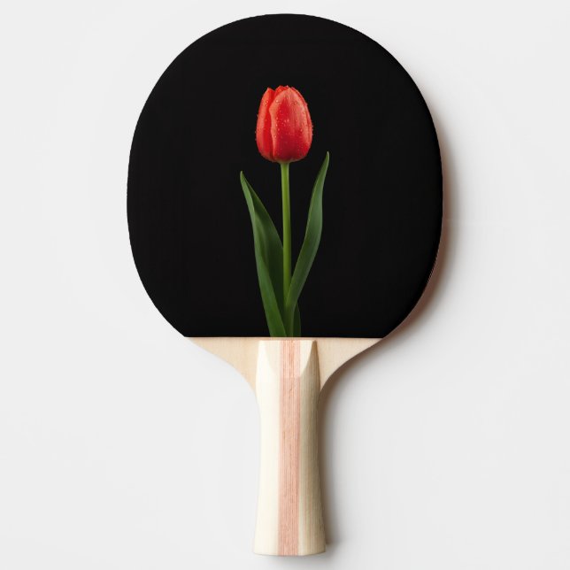 Raquette de ping pong Black 4 Luxe, Tulipe Rouge R (Devant)