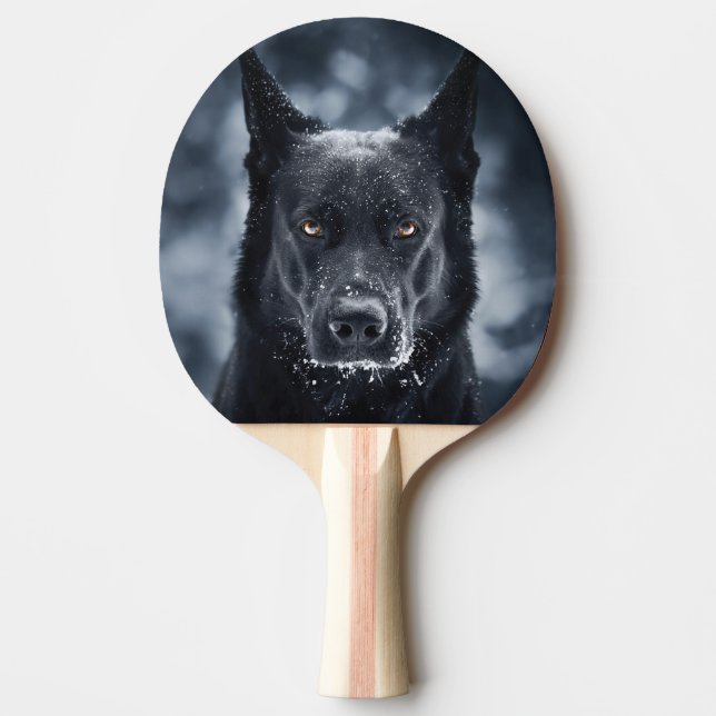 Raquette De Ping Pong Black German Shepherd (Devant)