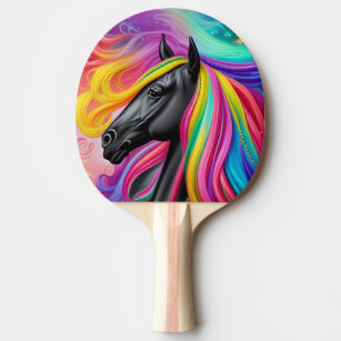Raquette De Ping Pong Black Stallion coloré Mane