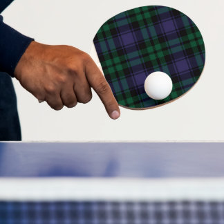 Raquette De Ping Pong Black Watch Tartan, Plaid