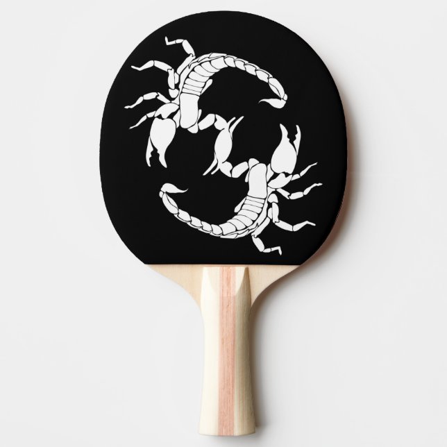Raquette De Ping Pong Black & White Letter S (Devant)
