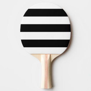 Raquette De Ping Pong Blanc moderne, bande noire