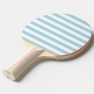 Raquette De Ping Pong Bleu clair Stripes Vacances Été Pastel