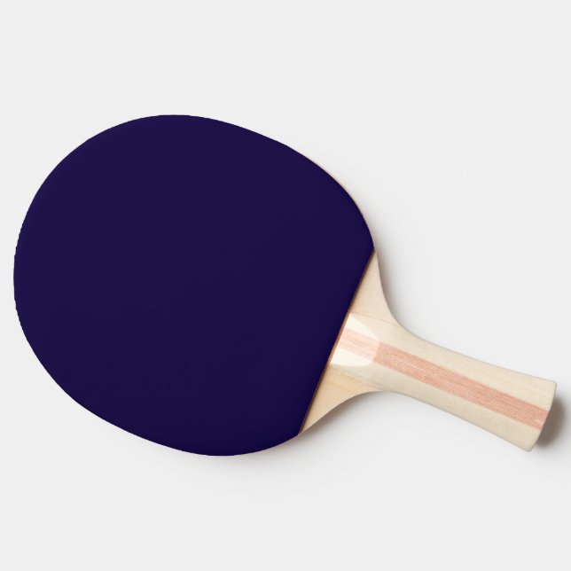 Raquette De Ping Pong Bleu de marine solide (Côté)