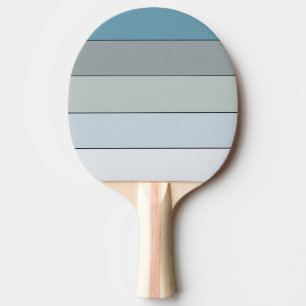 Raquette De Ping Pong Bleu Et Gris Sur Papier Aquarelle