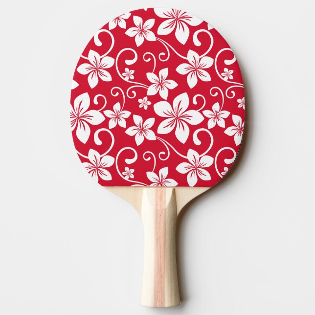 RAQUETTE DE PING PONG BLEU HAWAII (ROUGE) (Dos)