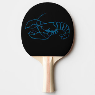 Raquette De Ping Pong Bleu Homard Mer Animal Simple Plan Dessin