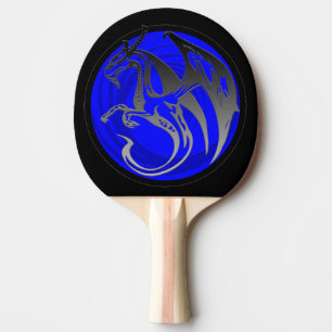 Raquette De Ping Pong Bleu noir grunge d'aile dragon ping pong paddle