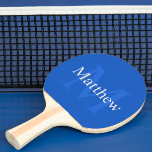 Raquette De Ping Pong Bleu personnalisé