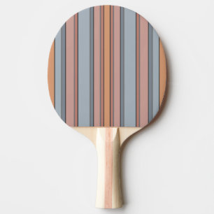 Raquette De Ping Pong Bleu rose gris Couleur Blocage Blocs Verticaux