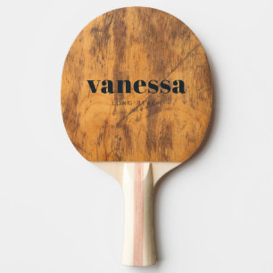 Raquette De Ping Pong Bloc de Coupe Minimaliste Moderne Nom Classique