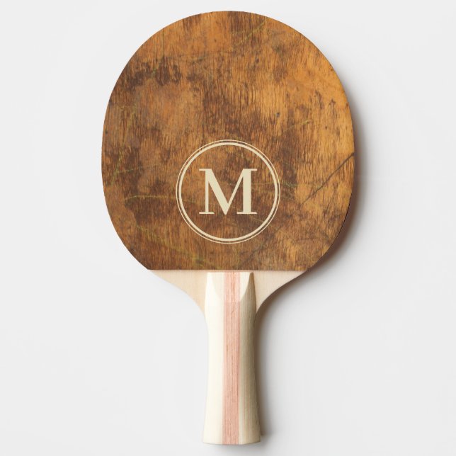 Raquette De Ping Pong Bloc de découpe Monogramme (Devant)