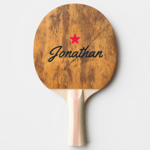Raquette De Ping Pong Bloc de découpe Vintage Star Signature