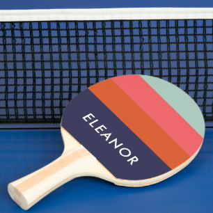 Raquette De Ping Pong Blocage de couleur moderne larges bandes personnal
