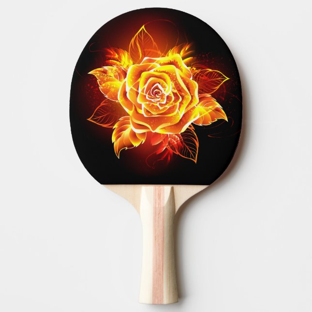 Raquette De Ping Pong Blooming Fire Rose (Devant)