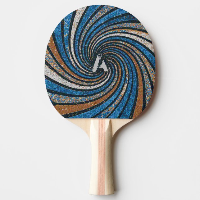Raquette De Ping Pong Blue and Gold (Devant)
