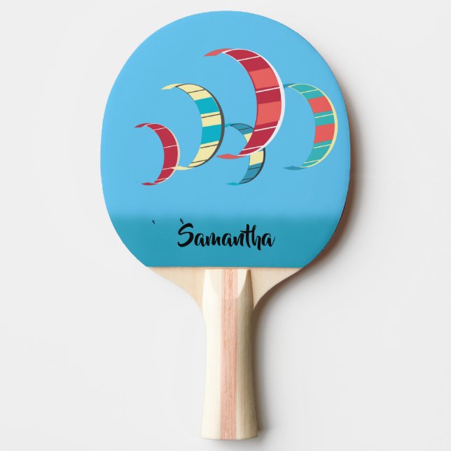 Raquette De Ping Pong Blue Kite Surfing (Devant)