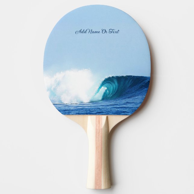 Raquette De Ping Pong Blue Sky Sea Waves Tube Surf Spot Lombok Island (Devant)
