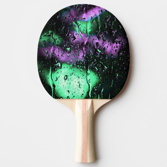 Raquette De Ping Pong Boho Green and Purple Abstract Modern Art (Devant)