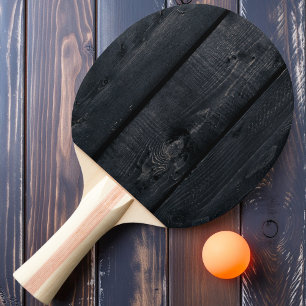 Raquette De Ping Pong Bois Brûlé Foncé