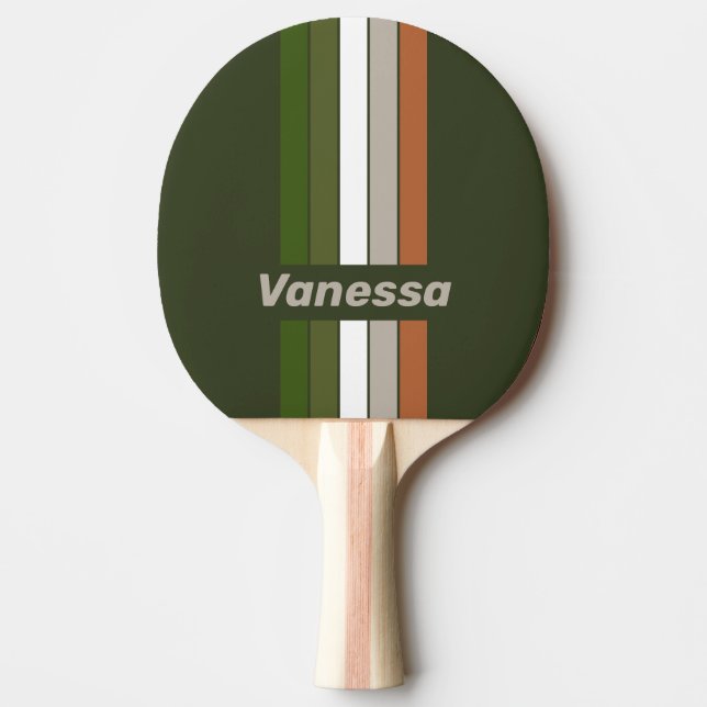 Raquette De Ping Pong Bois brumeux Épinglé avec nom (Devant)