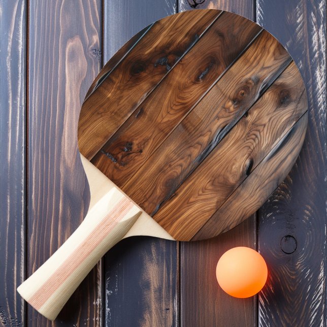Raquette De Ping Pong Bois foncé taché brillant (Créateur téléchargé)