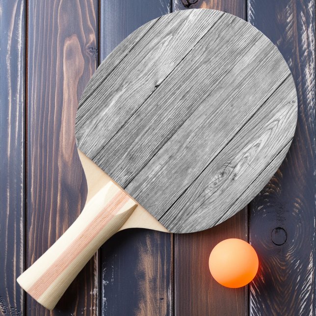 Raquette De Ping Pong Bois gris foncé patiné (Créateur téléchargé)