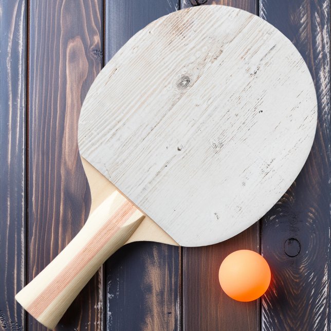 Raquette De Ping Pong Bois peint en blanc (Créateur téléchargé)