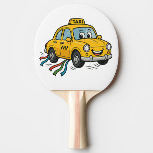 Raquette De Ping Pong Bonne Cartoon Taxi