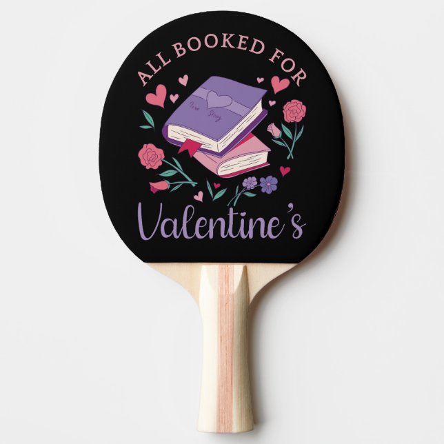 Raquette De Ping Pong Bookworm - Tous réservés pour Valentine's II (Devant)