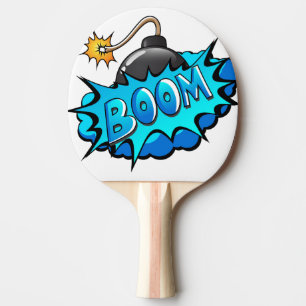 Raquette De Ping Pong Boom comique de bombe de style d'art de bruit !