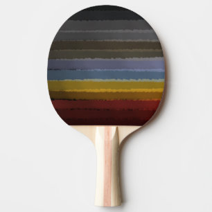 Raquette De Ping Pong Bouche D'Aquarelle Sale De Couleur Pop D'Art Abstr