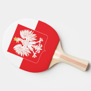 Raquette De Ping Pong Bouclier rouge de l'aigle polonais