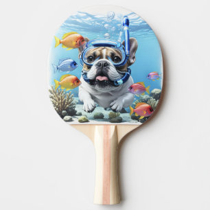 Raquette De Ping Pong Bouledogue français en vacances French Bulldog
