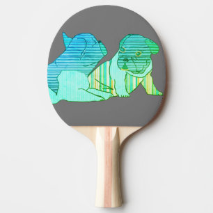 Raquette De Ping Pong Bouledogues français 