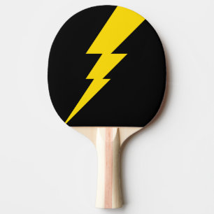 Raquette De Ping Pong Boulon de foudre jaune