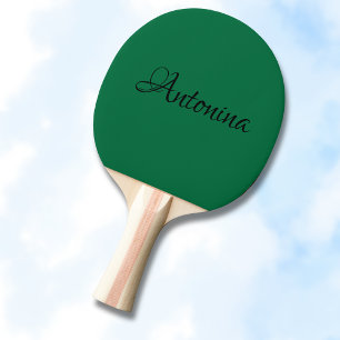 Raquette De Ping Pong Bouteille Vert Nom moderne Minimaliste tendance