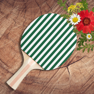 Raquette De Ping Pong Bouteille vintage classique Vert & Blancs