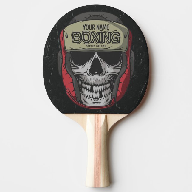 Raquette De Ping Pong Boxer Fight Club Skeleton Boxer Gym  (Devant)